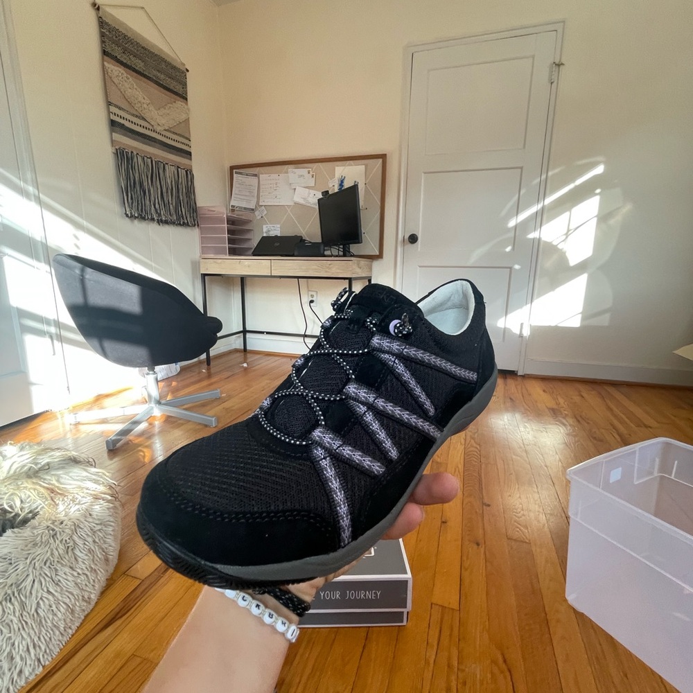 Black woman’s  sneakers